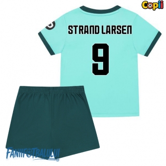 Wolves Jorgen Strand Larsen #9 Echipament de Fotbal Replică 2025-26 Copii Deplasare (+ Șorturi)